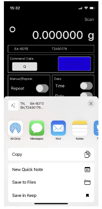 A D WeiV Communication Application for Balances-Scales Using Bluetooth 7