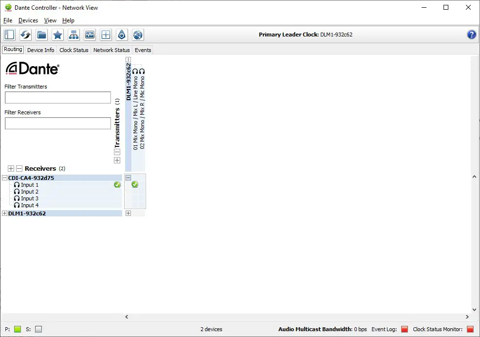 Cloud DLM 1 Series Remote Dante Mic Line Input Modules - Configuration