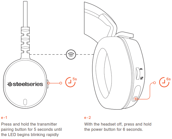 SteelSeries Arctis 7 Lossless Wireless Gaming - PAIRING