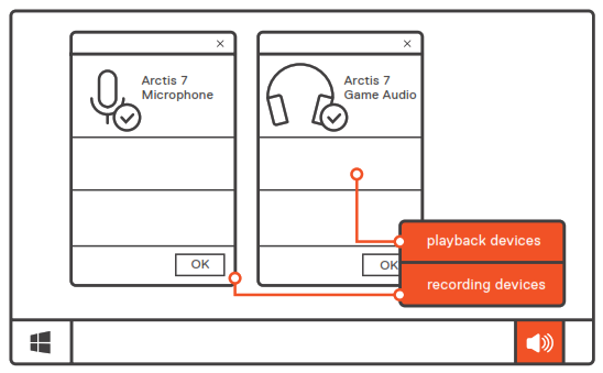 SteelSeries Arctis 7 Lossless Wireless Gaming - SYSTEM SETTING