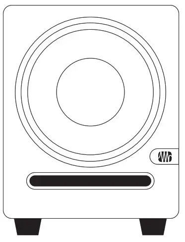PreSonus Eris Sub8 Compact 8-inch Studio Subwoofer -