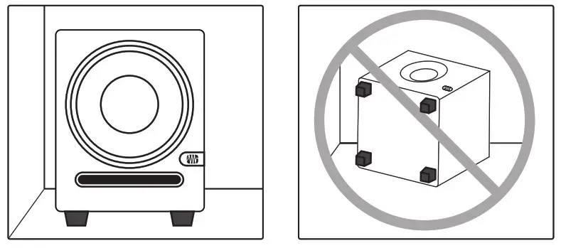 PreSonus Eris Sub8 Compact 8-inch Studio Subwoofer - Subwoofer Placement
