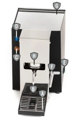 FLYTEK CLICK 500W Coffee Machine with Pods-part
