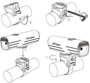 OLIGHT RN 1200 Rechargeable LED Bike Light - INSTALL