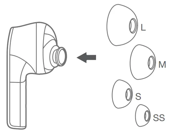 Lenovo PS-1551B Smart Wireless Earbuds - Setting up
