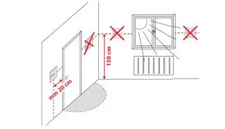 SALUS Wired Electronic Thermostat - Non-programmable HTR230 fig2
