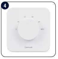 SALUS Wired Electronic Thermostat - Non-programmable HTR230 fig7