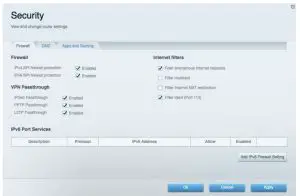 LINKSYS WRT3200ACM Mu-Mimo Gigabit Wi-Fi Router - Security