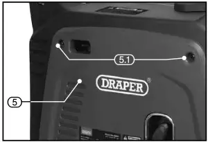 DRAPER 95197 Petrol Inverter Generator Instruction - Crank the engine