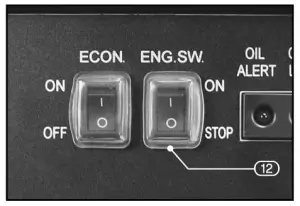 DRAPER 95197 Petrol Inverter Generator Instruction - STARTING THE GENERATOR