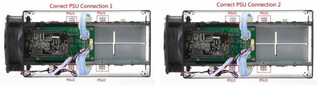 BITMAIN AntMiner S5 Bitcoin Miner - Correct connection