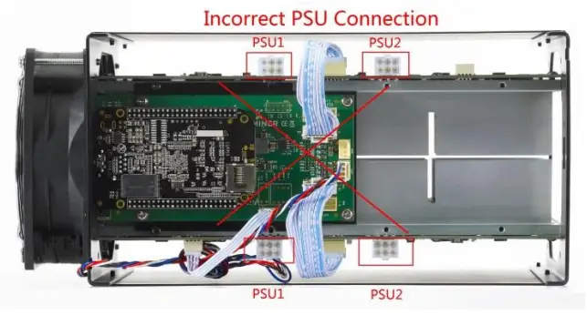 BITMAIN AntMiner S5 Bitcoin Miner - Incorrect connection