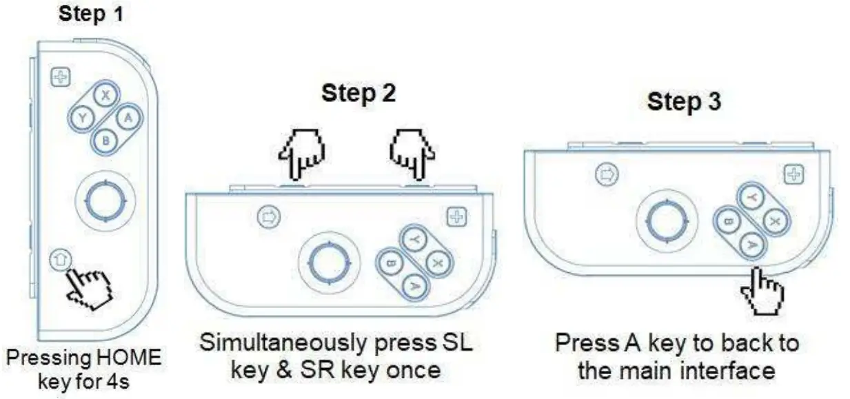 S BOL Wireless Pro Game Controller for Switch 8577 A - Connecting a Right Controller