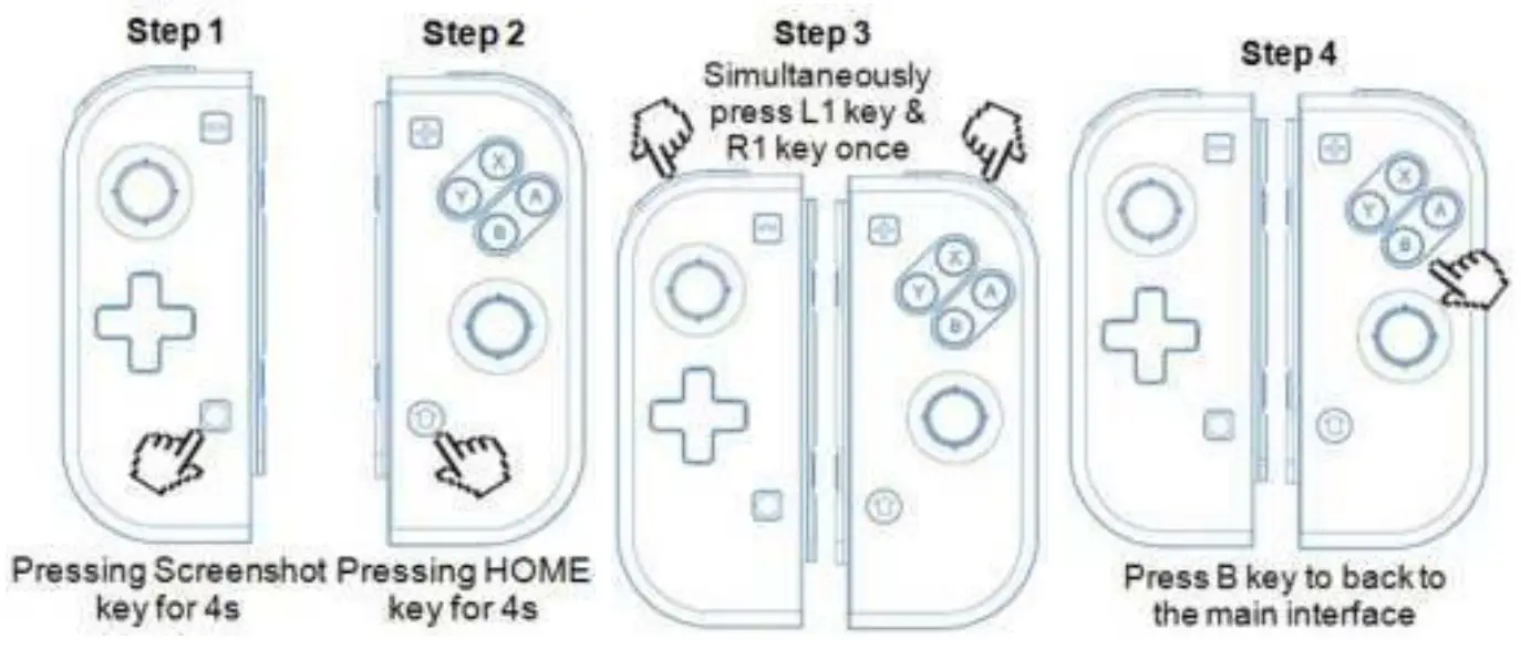 S BOL Wireless Pro Game Controller for Switch 8577 A - Connecting instruction
