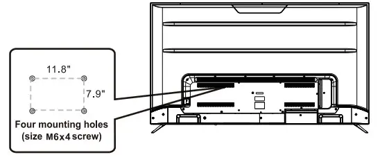 RCA-HX-50 50 Inch Ultra HD Smart TV- Mounting