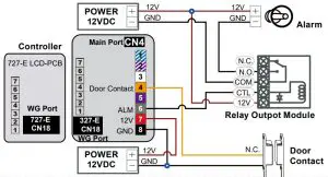 SOYAL AR 327 E Metal Access Control - Connect to Door Contact