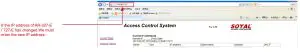 SOYAL AR 327 E Metal Access Control - IP Setting 1