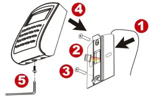 SOYAL AR 327 E Metal Access Control - Installation 1
