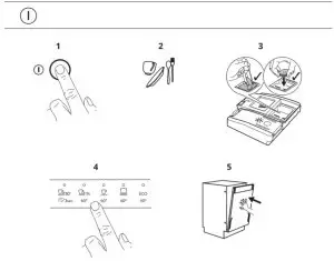 IKEA 104 755 02 MEDELSTOR Integrerad Diskmaskin - 02