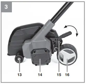 Einhell GE-LE 18 190 Li Cordless Lawn Edge Trimmer Instruction Manual - Layout and items supplied