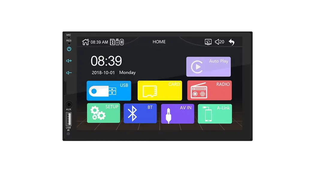 Leadfan Double Din Car Stereo Compatible With Apple Carplay User Manual