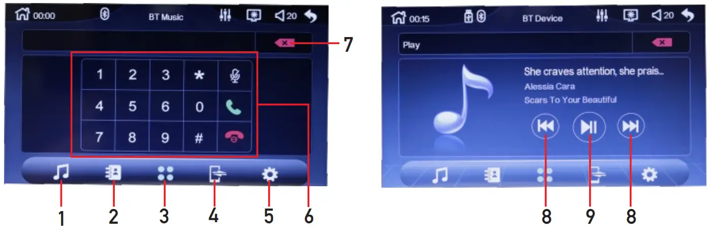 LEADFAN Double Din Car Stereo Compatible with Apple Carplay - app 8