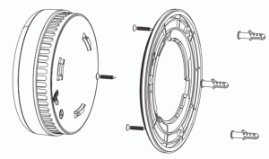 X SENSE SD06 Photoelectric Smoke Alarm - Mounting Steps