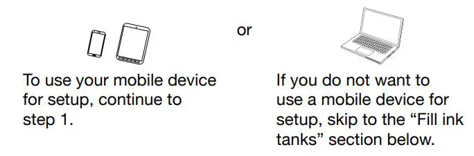 EPSON ST-C2100 Supertank Color MFP Printer User Guide - Choose a setup method