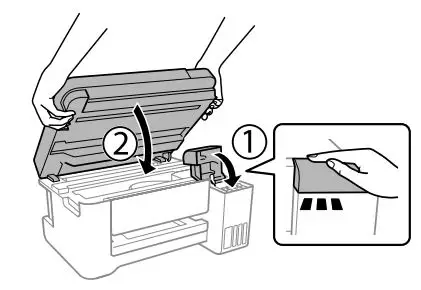 EPSON ST-C2100 Supertank Color MFP Printer User Guide - Close the ink tank cover, then close the scanner unit