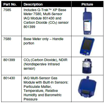 TSI 7585 Q-Trak XP Indoor Air Quality Monitor FIG1