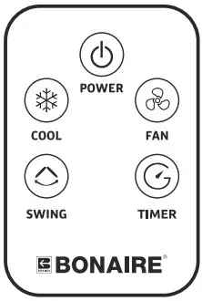 BONAIRE COM158 Heating and Cooling System Air Coolers -remot control
