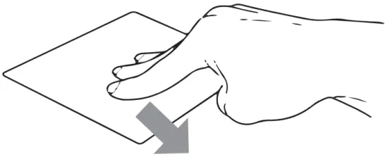 Touchpad gesture