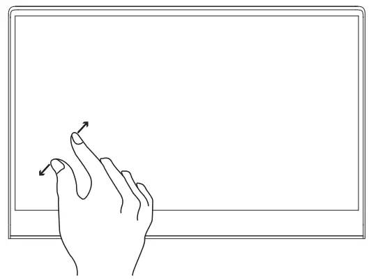 Touch screen gesture