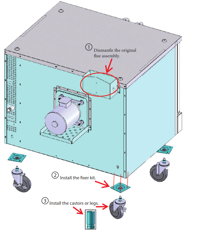 CPG 351FGC100 Single Deck Standard Depth Full Size Natural Gas Convection Oven - BOTTOM OVEN