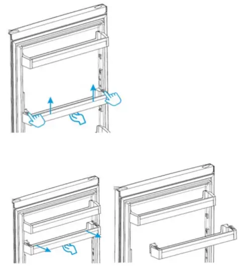 BUSH MEB155177 Integrated Tall Fridge Built In Larder - fig5