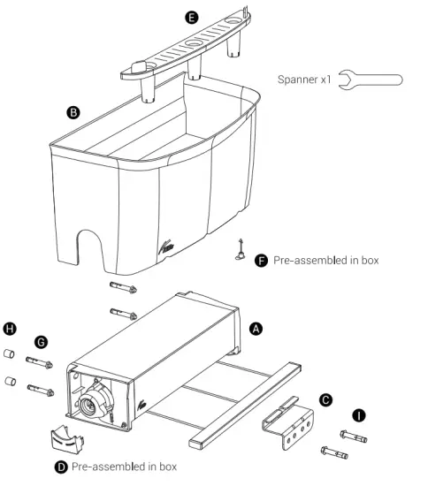 Hills 80150067 Planter Retracting Clothesline - fig1