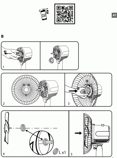 Rowenta VU4410F0 Essential 3 Speed Standing Fan - fig1