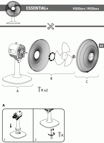 Rowenta VU4410F0 Essential 3 Speed Standing Fan - fig4