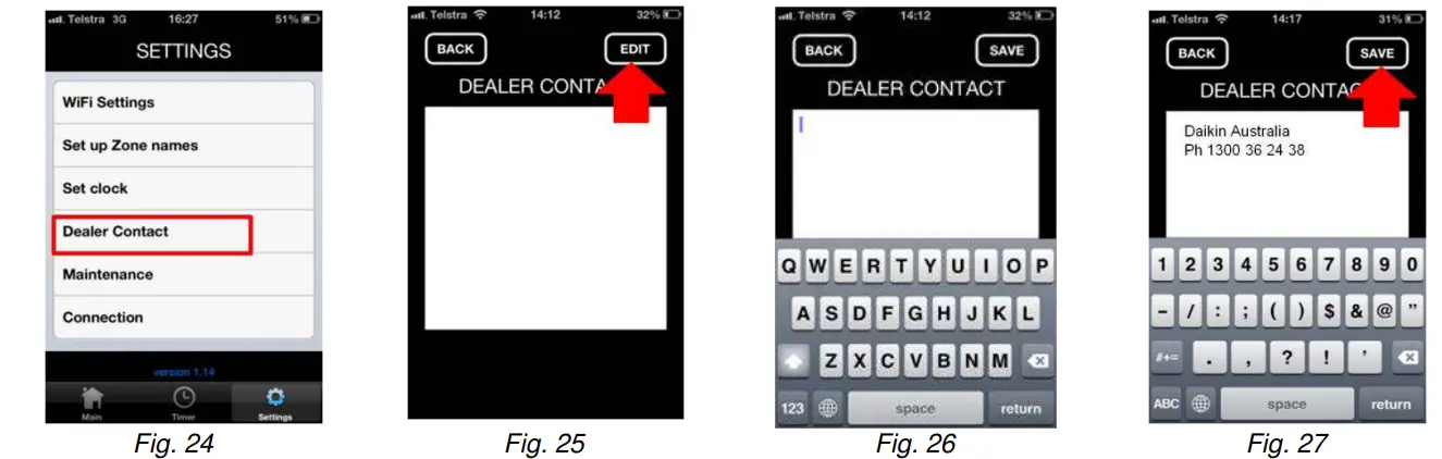 DAIKIN BRP15A61 Skyfi Ducted Controller - fig 24