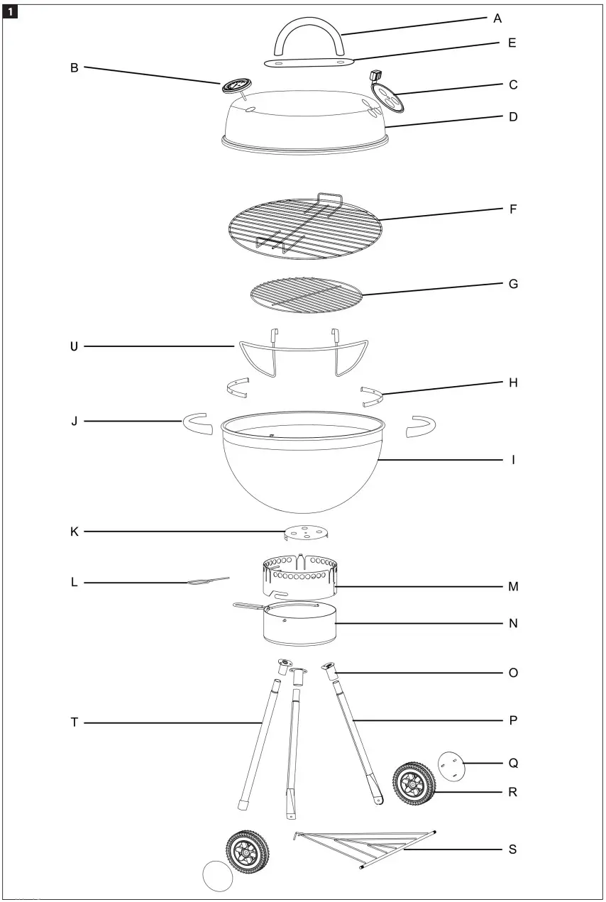 Burns Barkles 010391 Kettle Grill - Fig 1