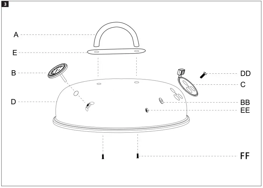 Burns Barkles 010391 Kettle Grill - Fig 3