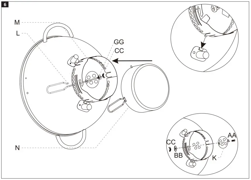 Burns Barkles 010391 Kettle Grill - Fig 6