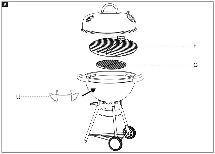 Burns Barkles 010391 Kettle Grill - Fig 8