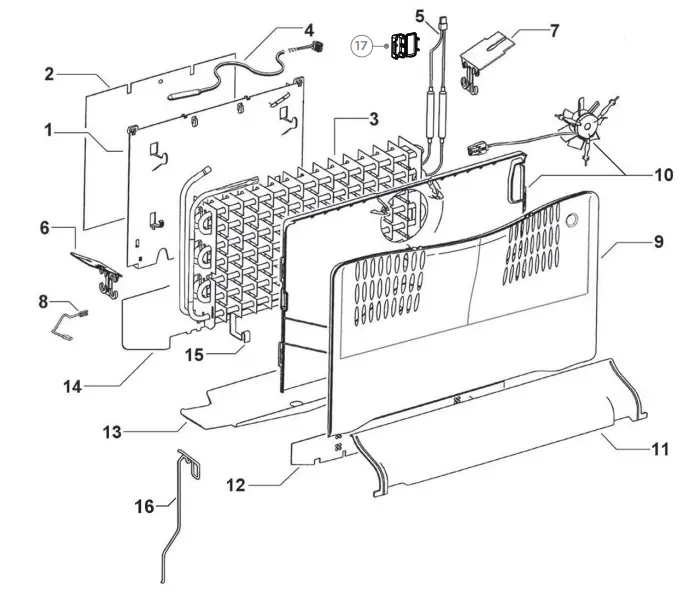 FISHER PAYKEL RF135BRPJX6 25 Inch Freestanding Counter Depth Bottom Freezer Refrigerator - COMPONENTS