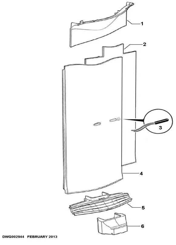 FISHER PAYKEL RF135BRPJX6 25 Inch Freestanding Counter Depth Bottom Freezer Refrigerator - DUCT COVER COMPONENTS
