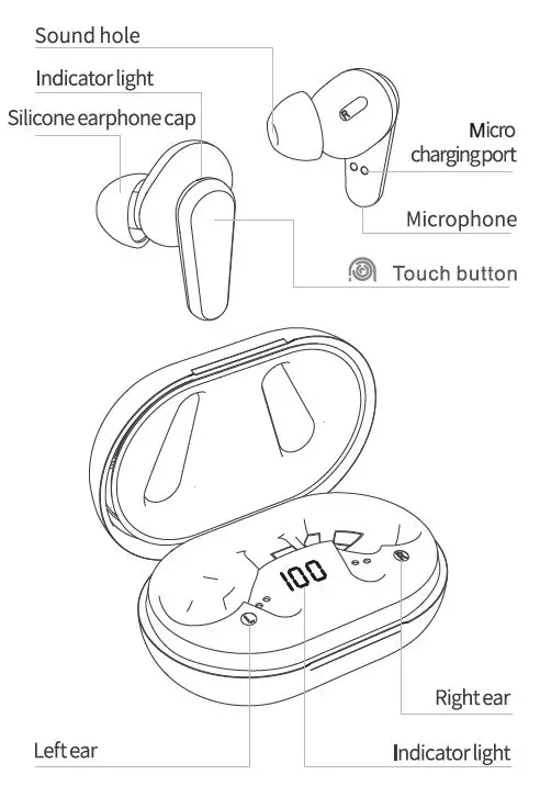 JOWAY H112 Wireless Gaming Headset Bluetooth Headphones fig 1