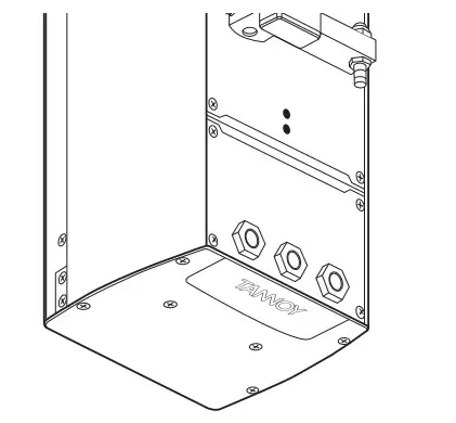 TANNOY Digitally Steerable Powered Column Array Cable Management