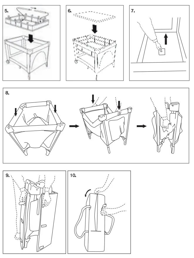 Basic Plus CAR 5903076302588 graphite Travel Cot - Fig 2