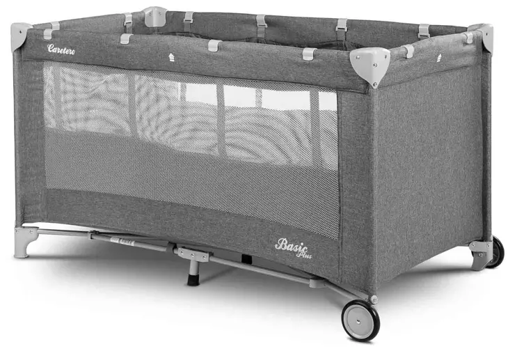 Basic Plus CAR 5903076302588 graphite Travel Cot