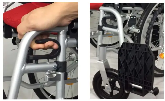 LIFE LINE 4030 Aluminium Light Weight Detachable Wheelchair - ATTACH 1